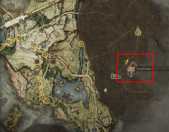 Limgrave Map Fragment locations