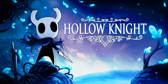 Resulting image will appear when searching for Hollow Knight Review 2022. This picture represents the game logo of Hollow Knight.