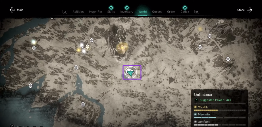 Gullnamar artifacts locations Assassin’s Creed Valhalla