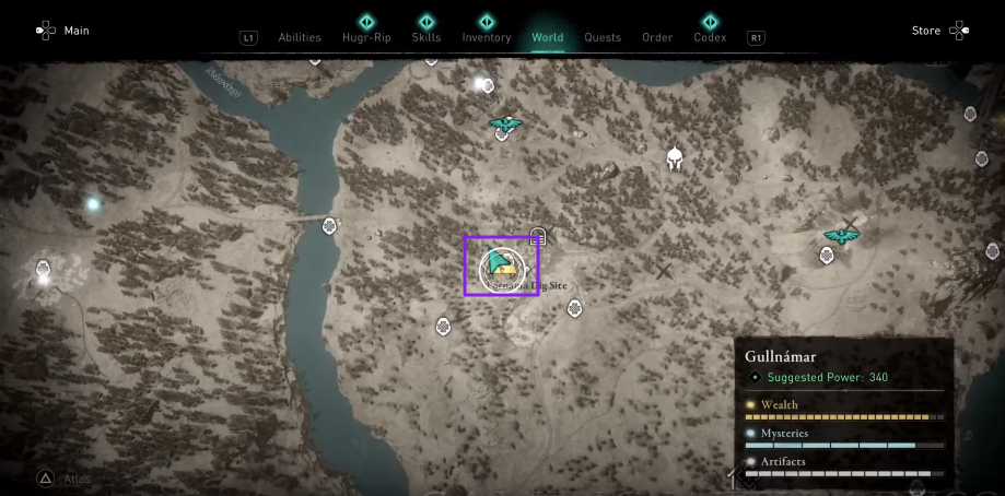 Gullnamar artifacts locations Assassin’s Creed Valhalla