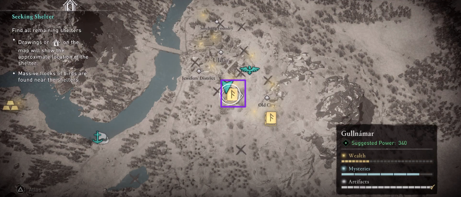 Gullnamar wealth locations Assassin’s Creed Valhalla