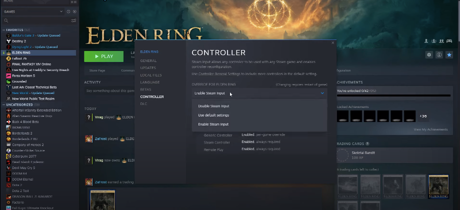 Enable Xbox Playstation controller on Steam