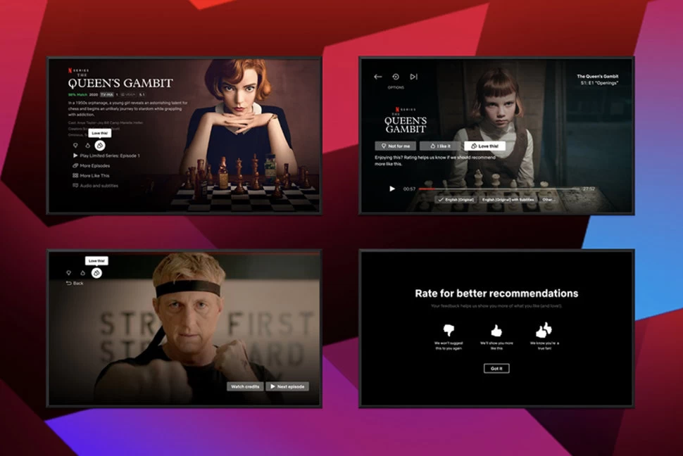 Netflix introduces the "Double Thumbs Up" Button to know what users like-like