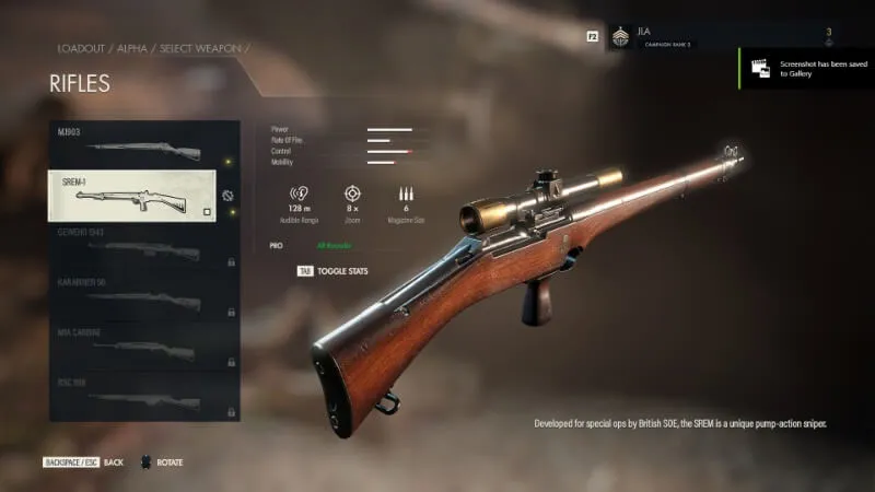 Sniper Elite 5 Best Weapons