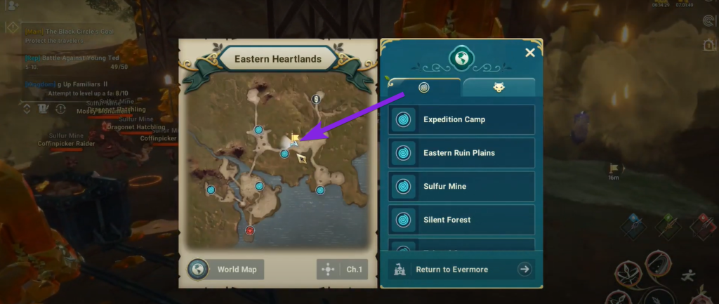 Ni no Kuni Cross Worlds All Vistas Location