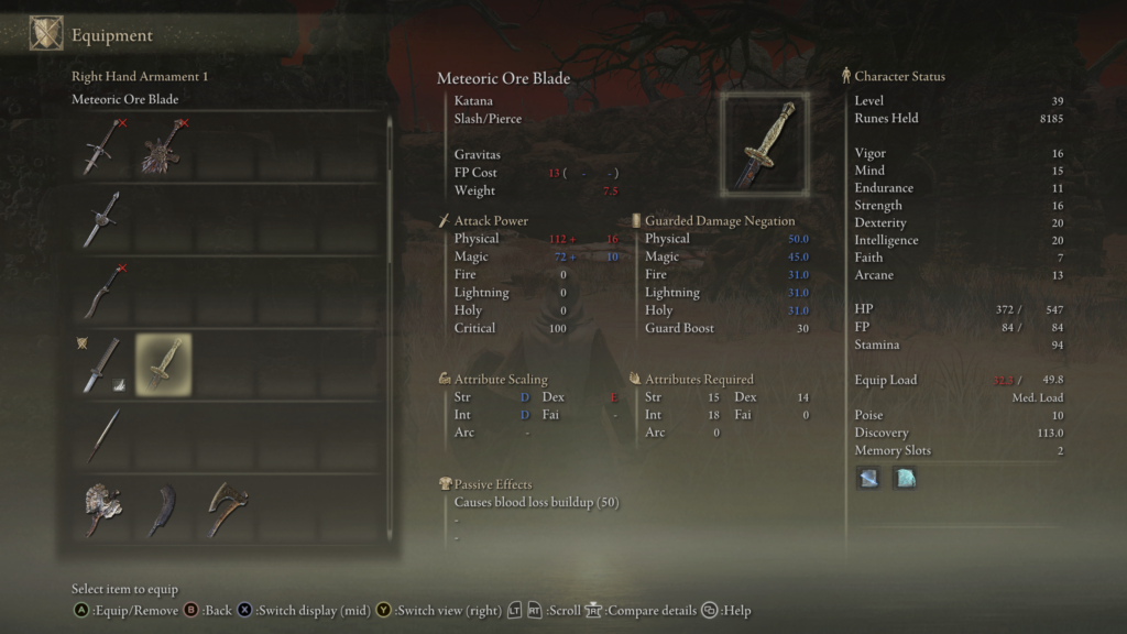 Meteoric Ore Blade