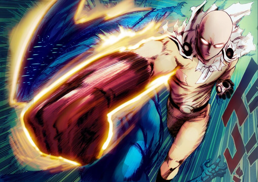 Saitama punch from 167 colored by me. (Spoiler) : r/OnePunchMan