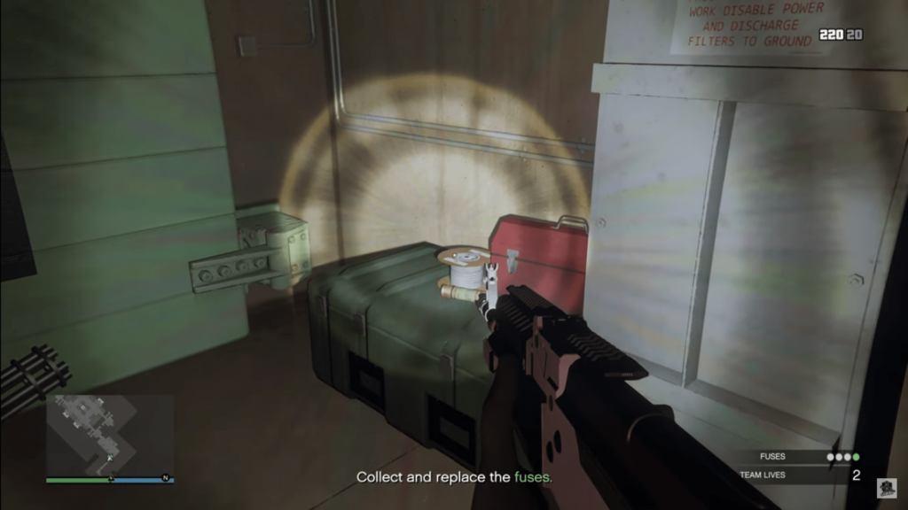 Fuse Location #2: Green Crate With A Red Toolbox