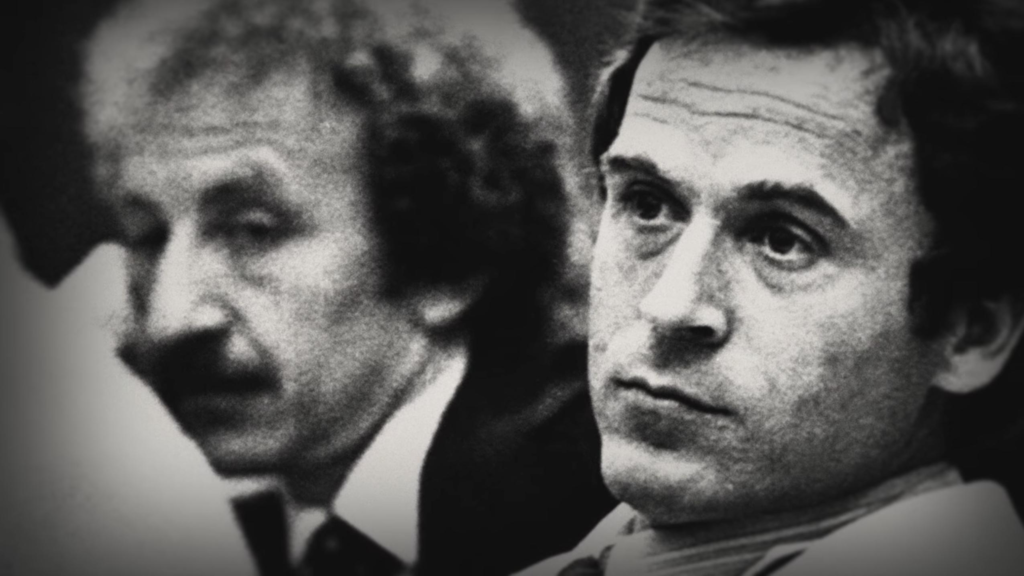 The infamous Ted Bundy during his trial