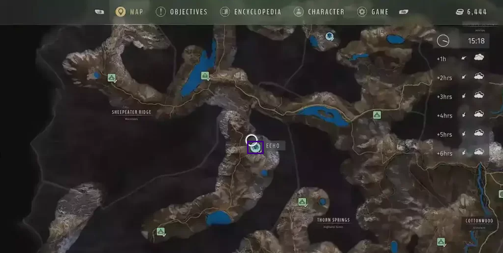 Way of the Hunter Echo Locations