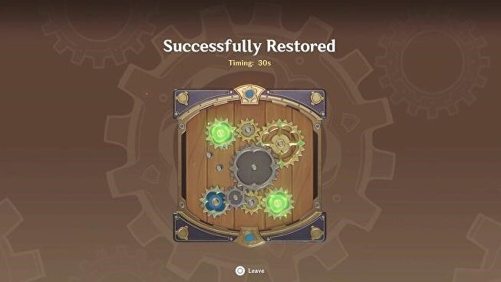 Genshin Impact Mechanical Painting Puzzle Solution 6