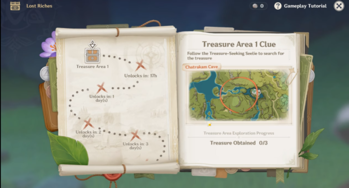 Genshin Impact Treasure Area 1 Clue