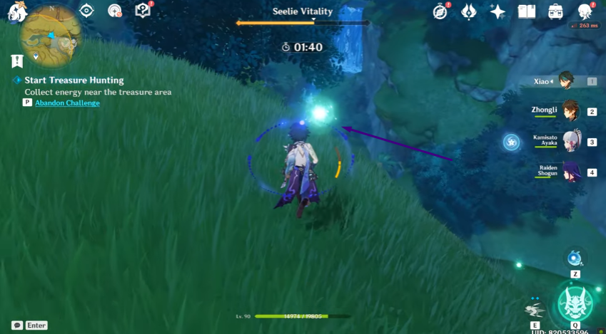 Energy orbs for the second treasure box