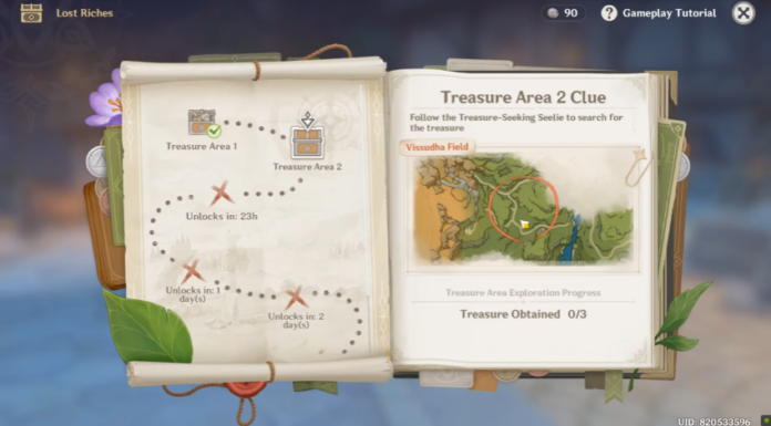 Genshin Impact Treasure Area 2 Clue