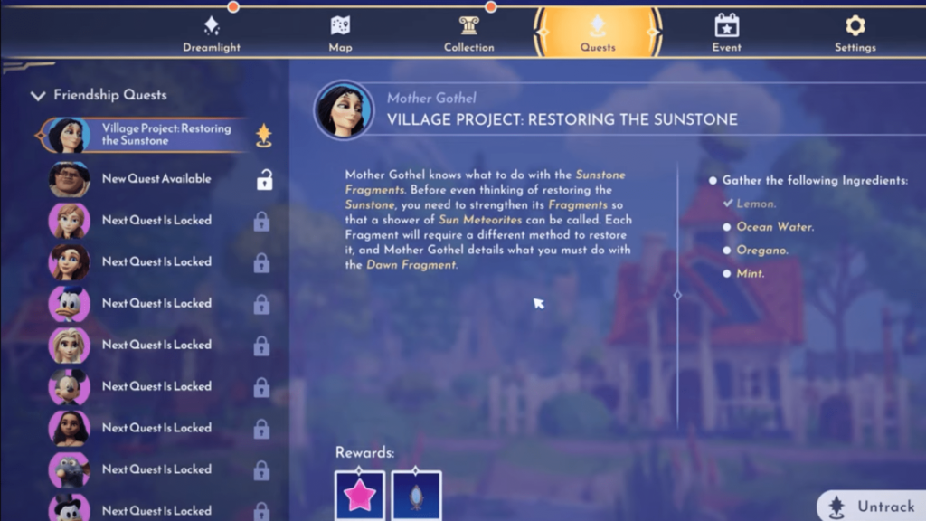 Disney Dreamlight Valley: Restore the Sunstone