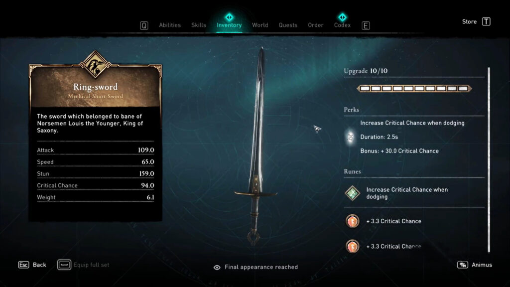 one handed sword