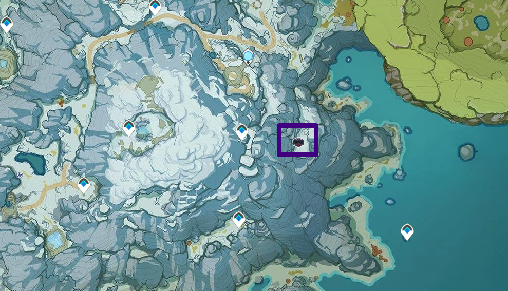 Location of the Great Snowboar King