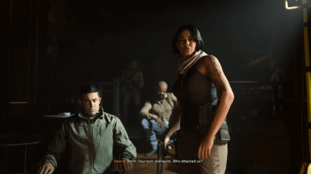 Questions and their answers in Modern Warfare 2 Valeria Interrogation