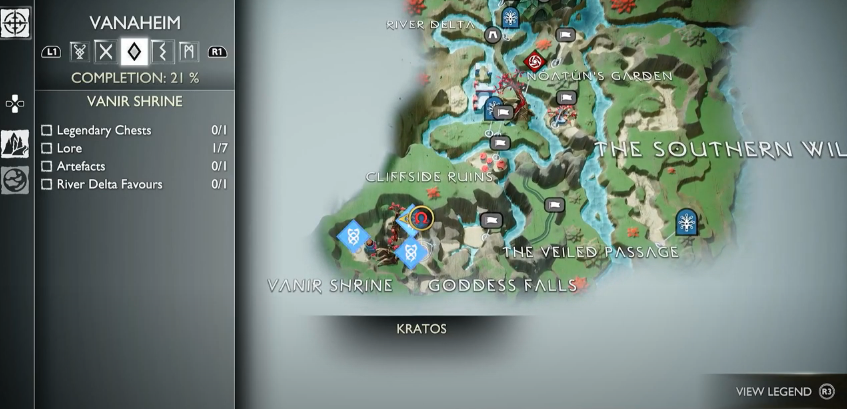 Map Location of The Giant's Toes