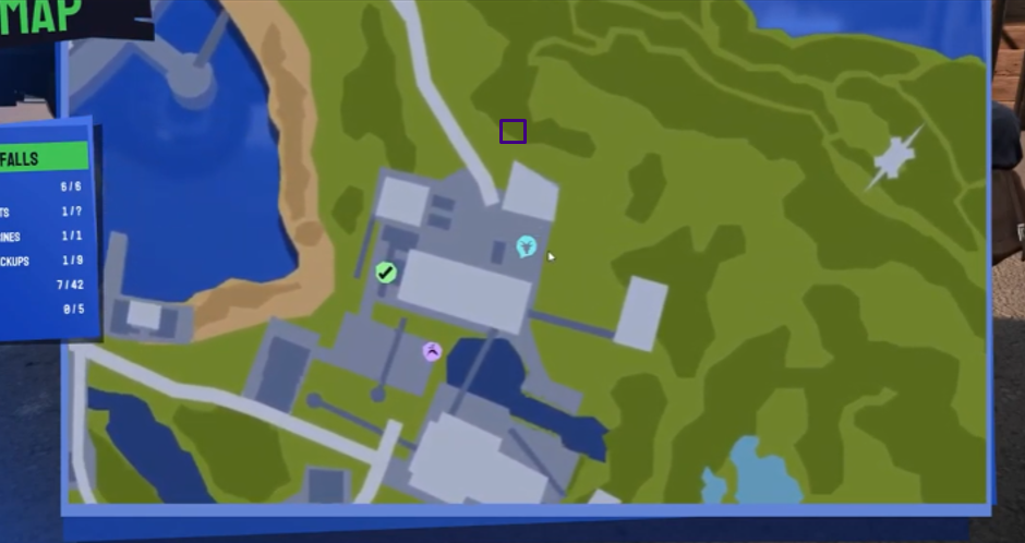 Map location of trinket # 1