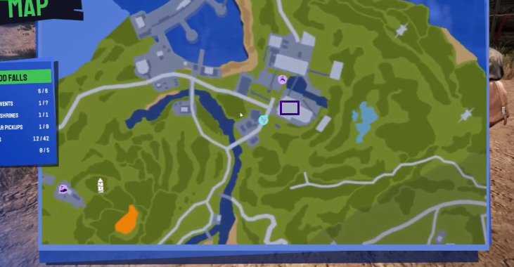 Map location of trinket # 6
