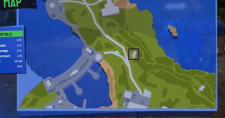Map location of trinket # 7