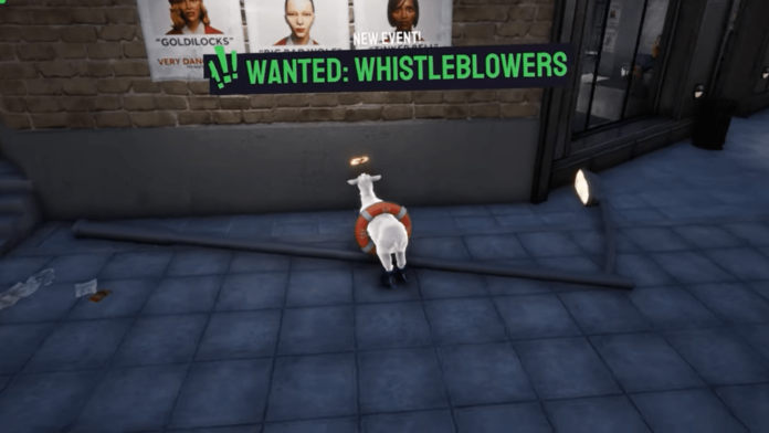 Goat Simulator 3 Wanted: Whistleblowers Goat Event Solution