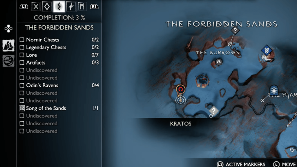 God Of War Ragnorak: The Forbidden Sands Nornir Chest