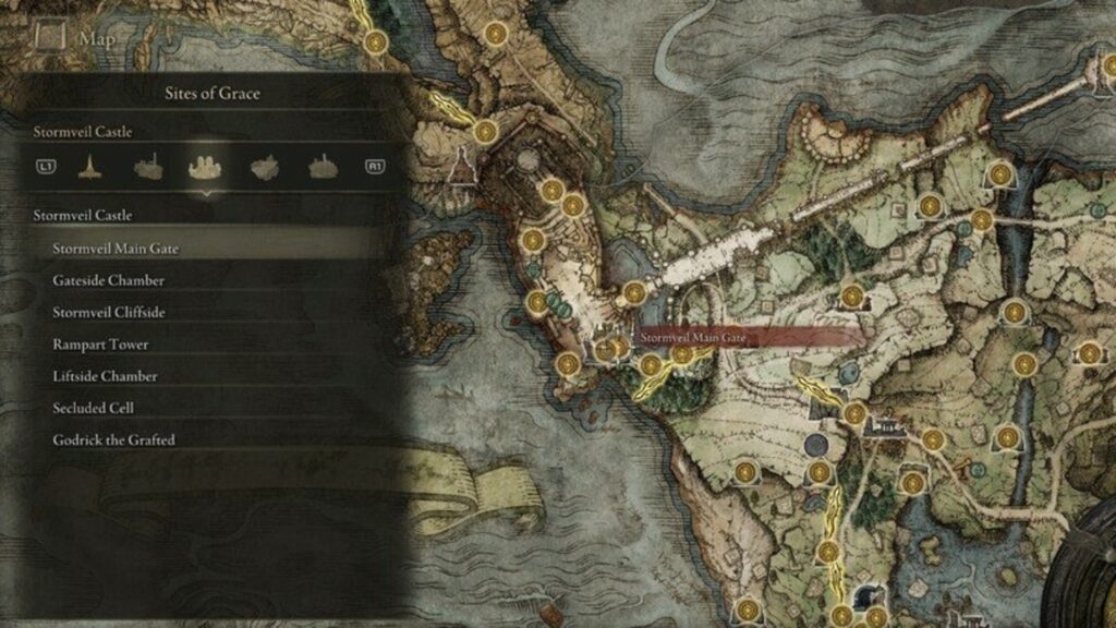 Stormveil Main Gate Map