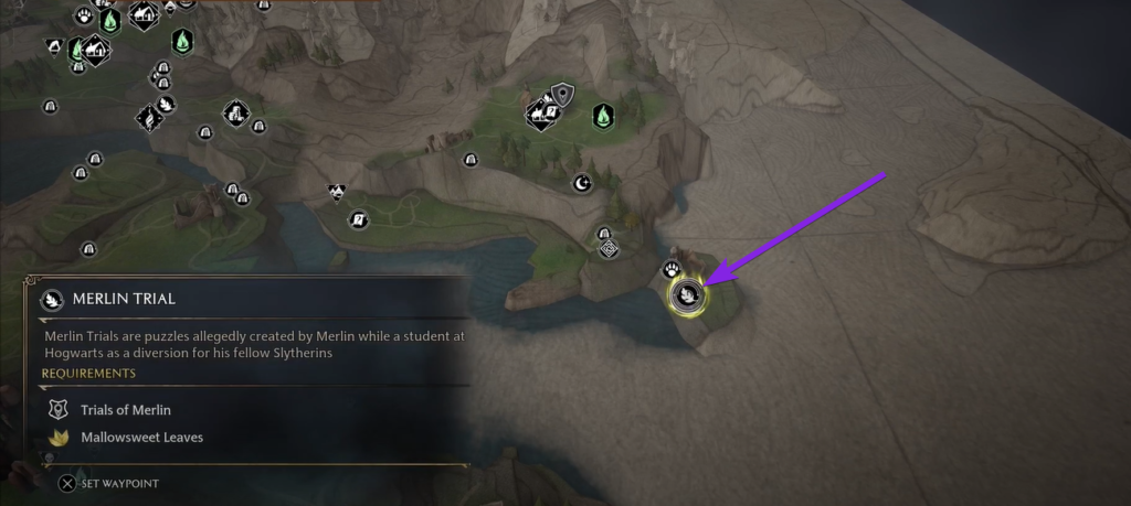 Hogwarts Legacy Cragcroftshire Merlin Trials
